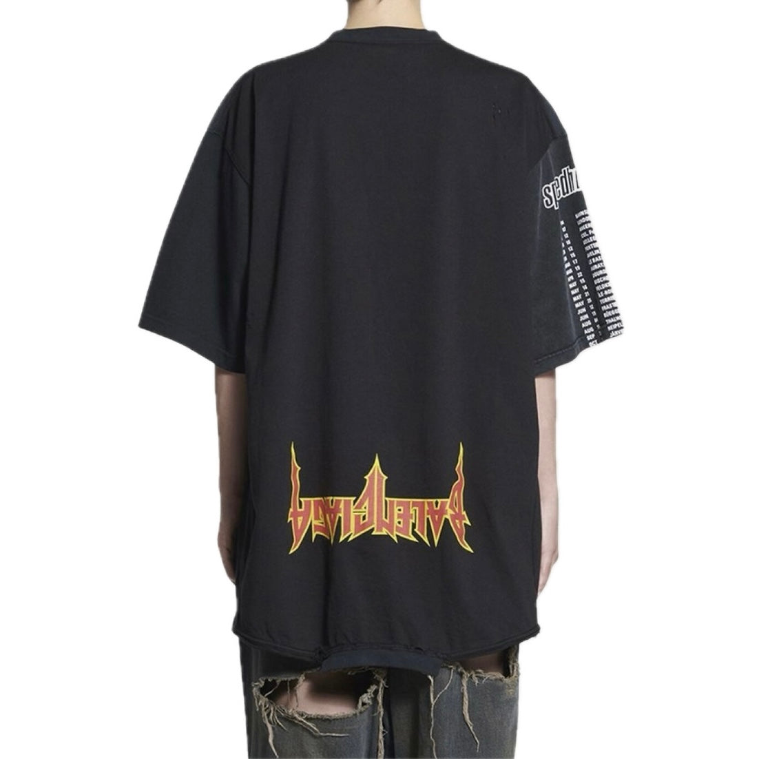 Polera Balenciaga Upside Down Tee Black