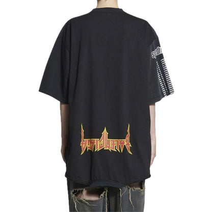 Polera Balenciaga Upside Down Tee Black