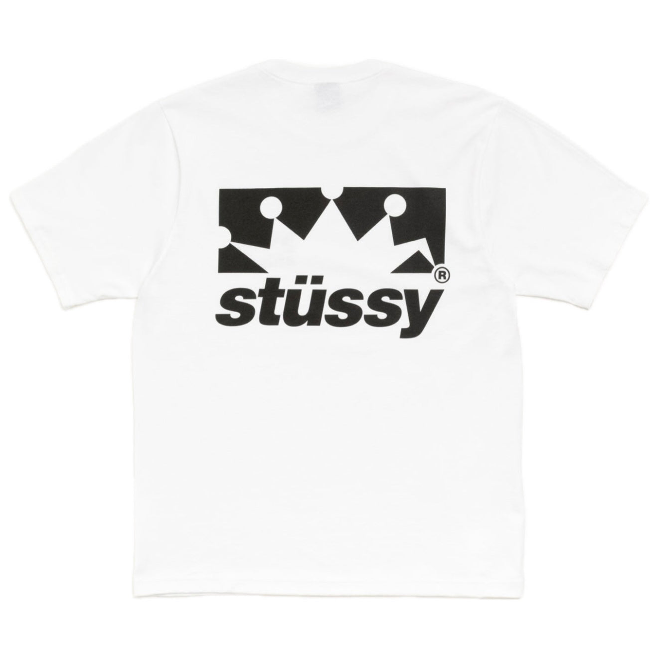Polera Stussy Box Crown White