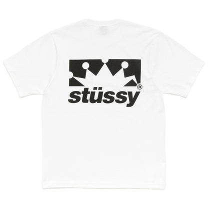 Polera Stussy Box Crown White