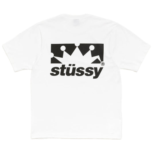 Polera Stussy Box Crown White