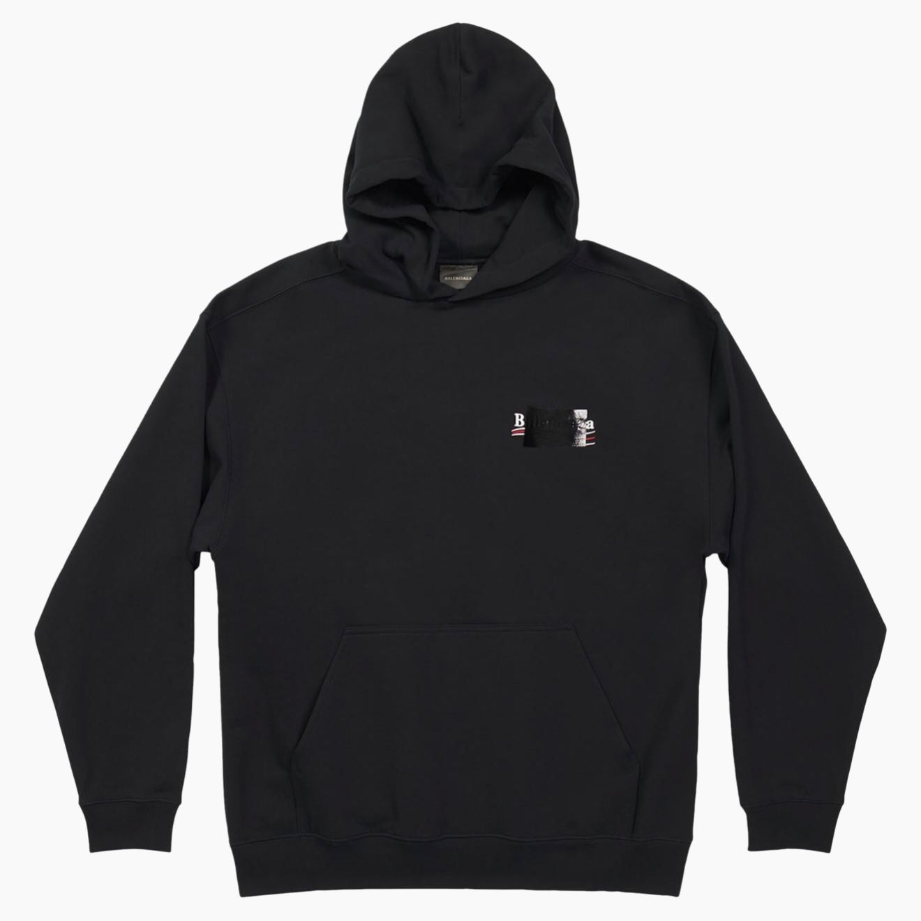 Poleron Balenciaga Gaffer Logo Hoodie Black