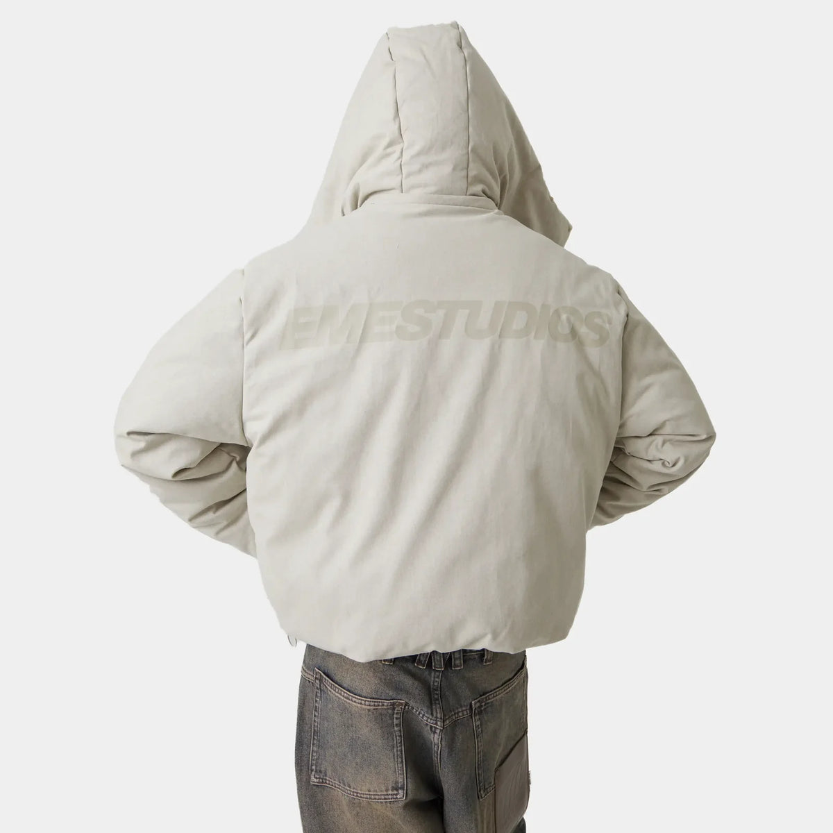 Chaqueta Eme Studios Gift Sarga Off Sand Puffer