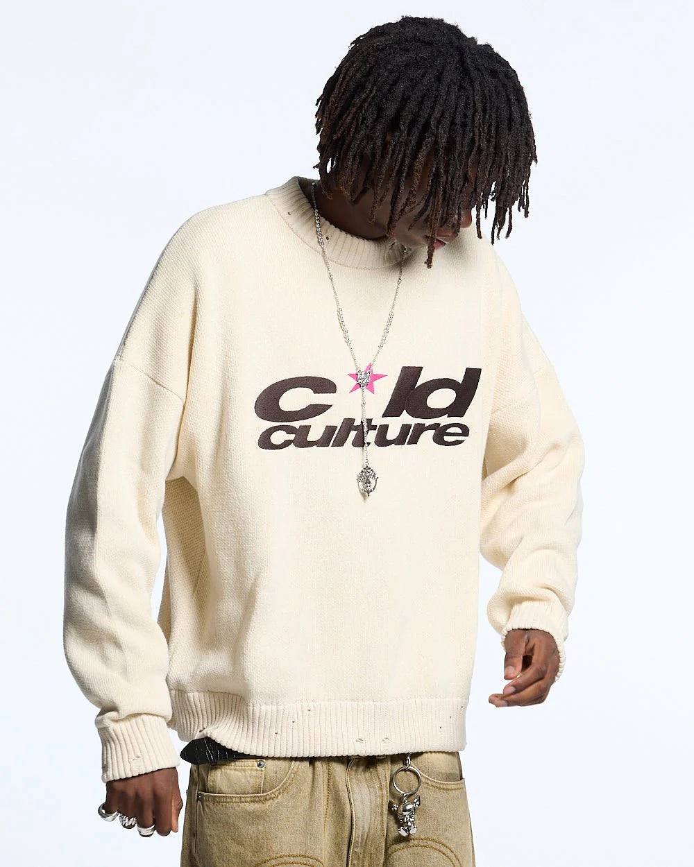 Sweater Cold Culture Harper Knit Beige/Brown