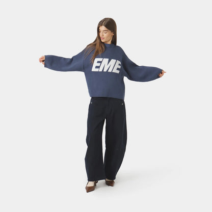 Sweater Eme Studios Flux Navy Knit
