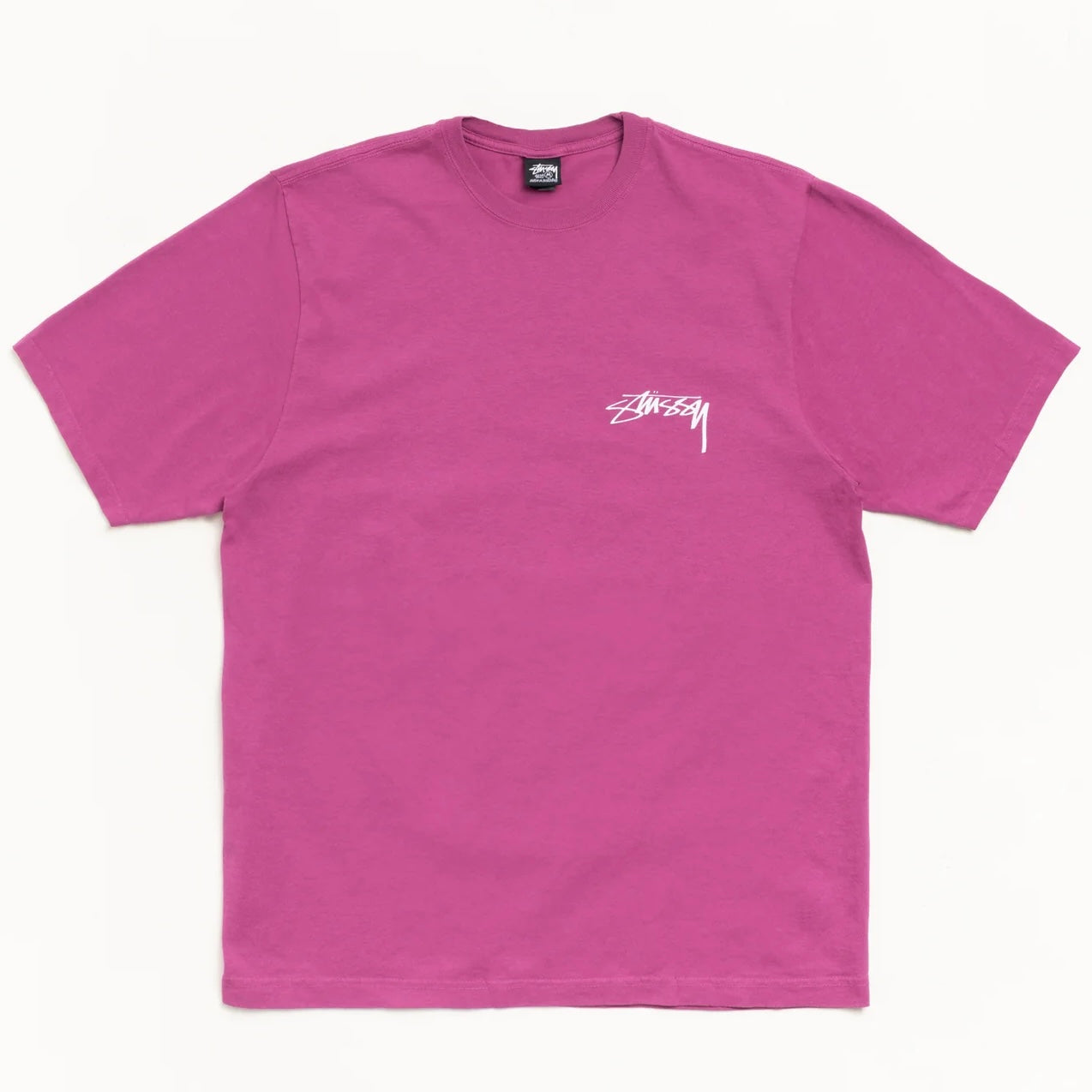 Polera Stussy Skate Stack Pigment Dyed Berry
