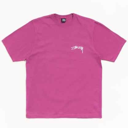 Polera Stussy Skate Stack Pigment Dyed Berry