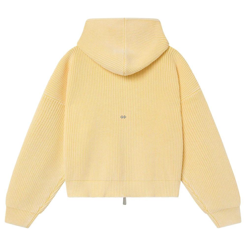 Sweater Maison Host Iconic Knit Zipper Yellow