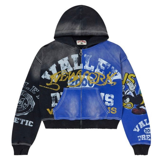 Poleron Vale Forever Valley Bipolar Big Zip Up Black/Blue