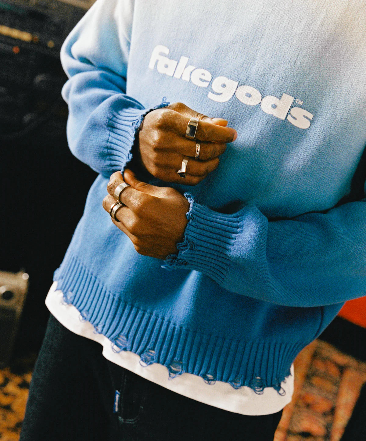 Sweater Fake Gods Nightfall Knitted
