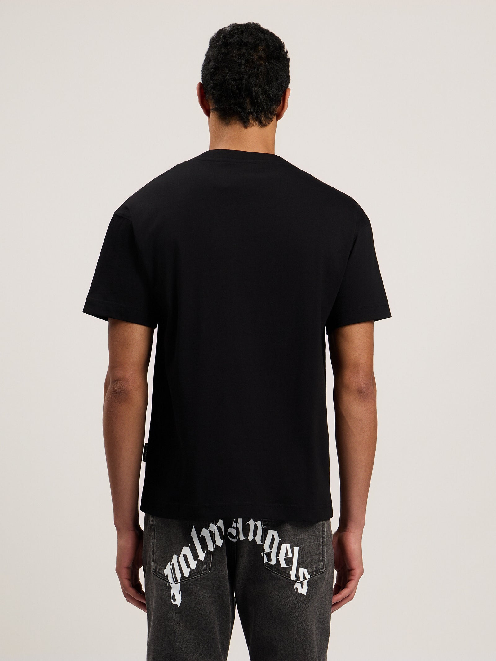 Polera Palm Angels Sprayed City Los Angeles Black/Green