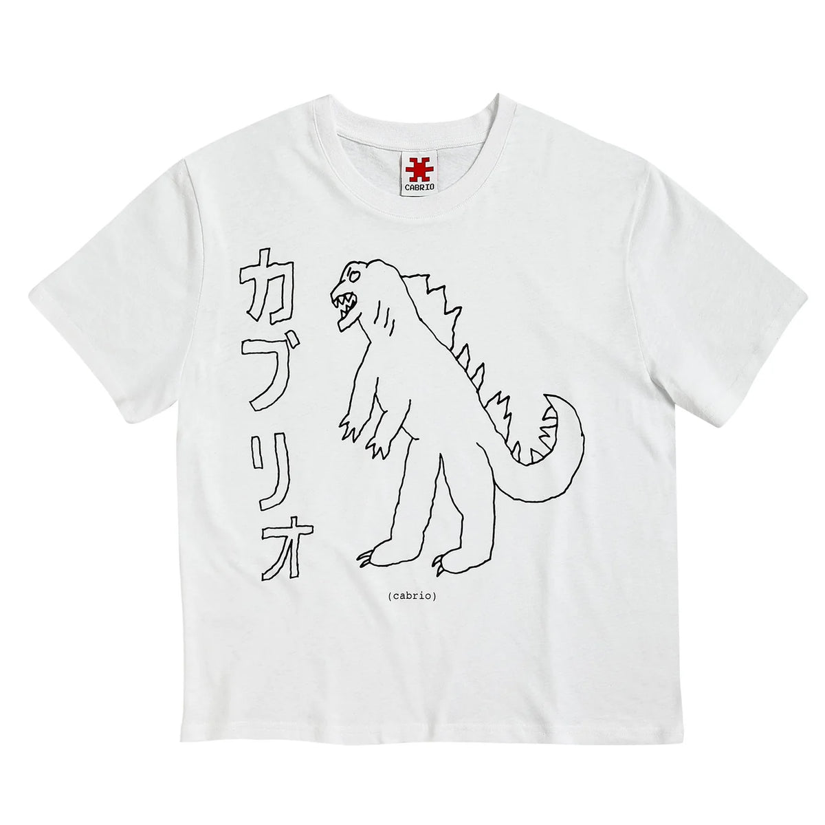 Polera Cabrio Gozilla White