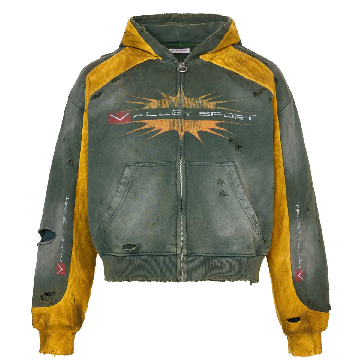 Poleron Vale Forever Valley Dreams Khalifa Zip Up Green