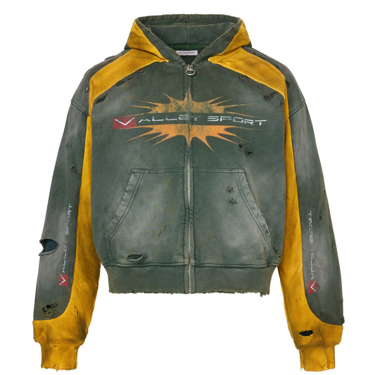 Poleron Vale Forever Valley Dreams Khalifa Zip Up Green