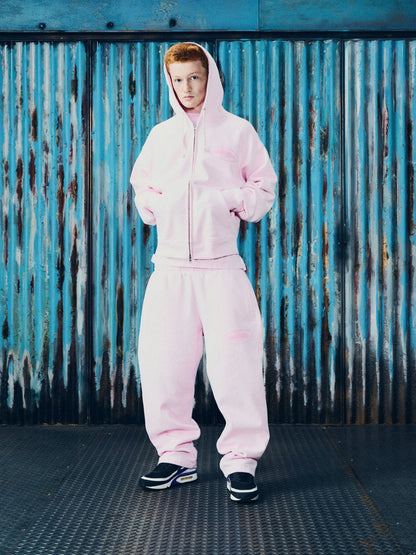 Poleron Corteiz Island Knockout Zip Hoodie Pink