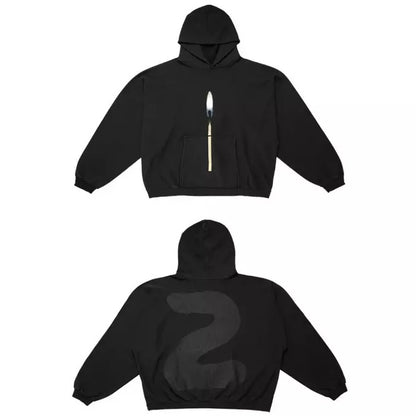 Poleron YZY Gap Donda 2 Lit Match Hoodie Black