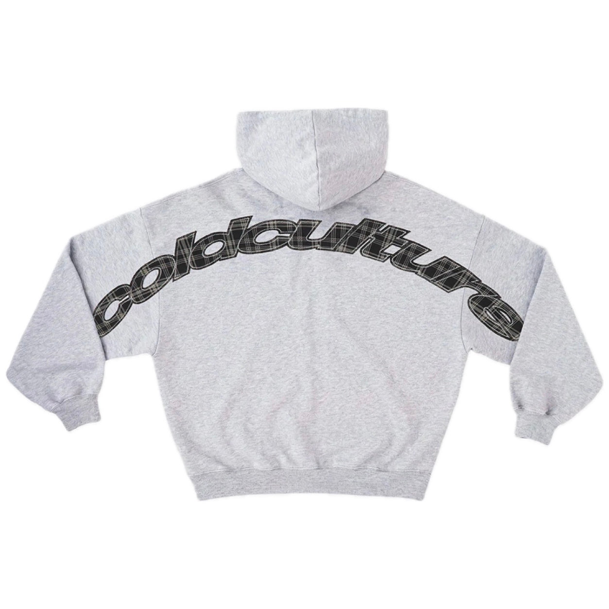 Poleron Cold Culture Tartan Distress Curved Grey