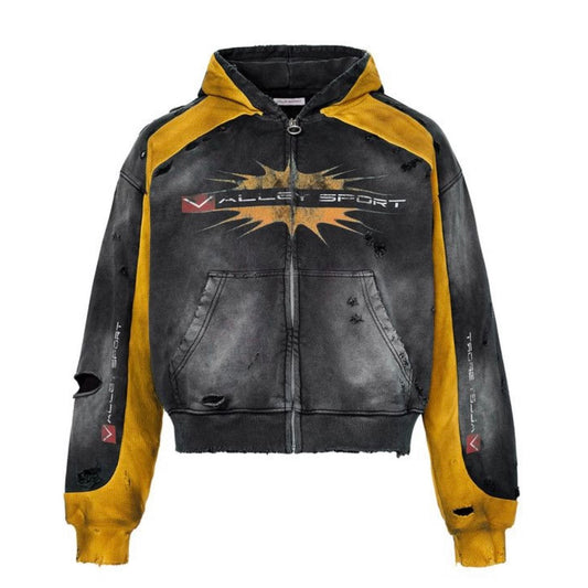 Poleron Vale Forever Valley Dreams Khalifa Zip Up Black