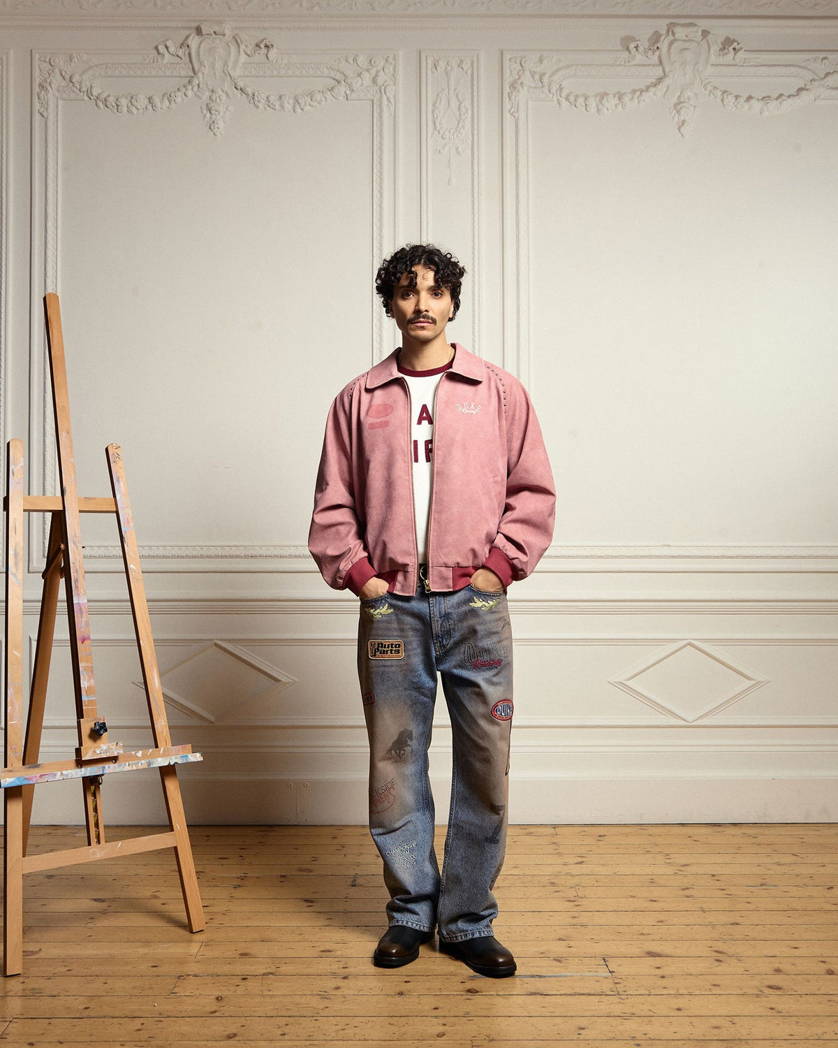 Chaqueta Duke + Dexter DR4 Sun Faded Rose Bomber Jacket