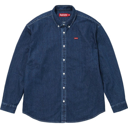 Camisa Supreme Small Box Shirt Rinsed Denim