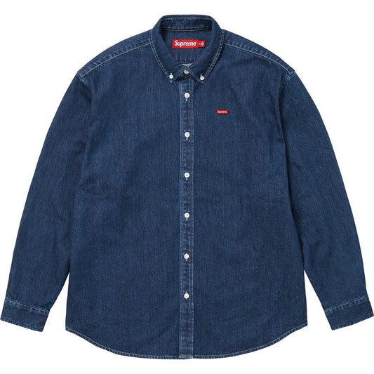Camisa Supreme Small Box Shirt Rinsed Denim