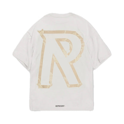 Polera Represent Masking Tape Initial Flat White