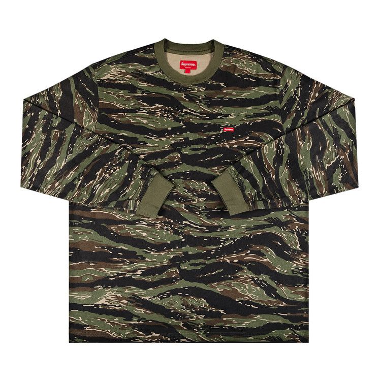 Polera Supreme Small Box Tiger Stripe Camo Long Sleeve Tee