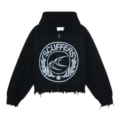 Sweater Scuffers CLG Black Knit Zipper