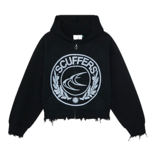 Sweater Scuffers CLG Black Knit Zipper