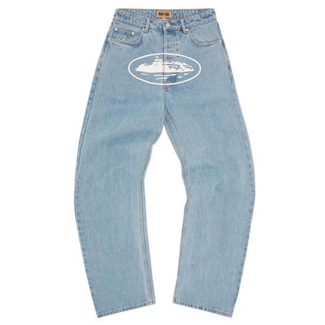 Pantalon Corteiz Alcatraz Baggy Jeans Stonewash