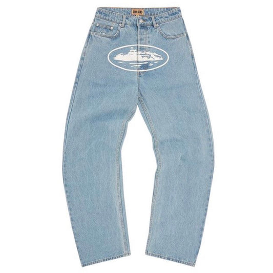 Pantalon Corteiz Alcatraz Baggy Jeans Stonewash