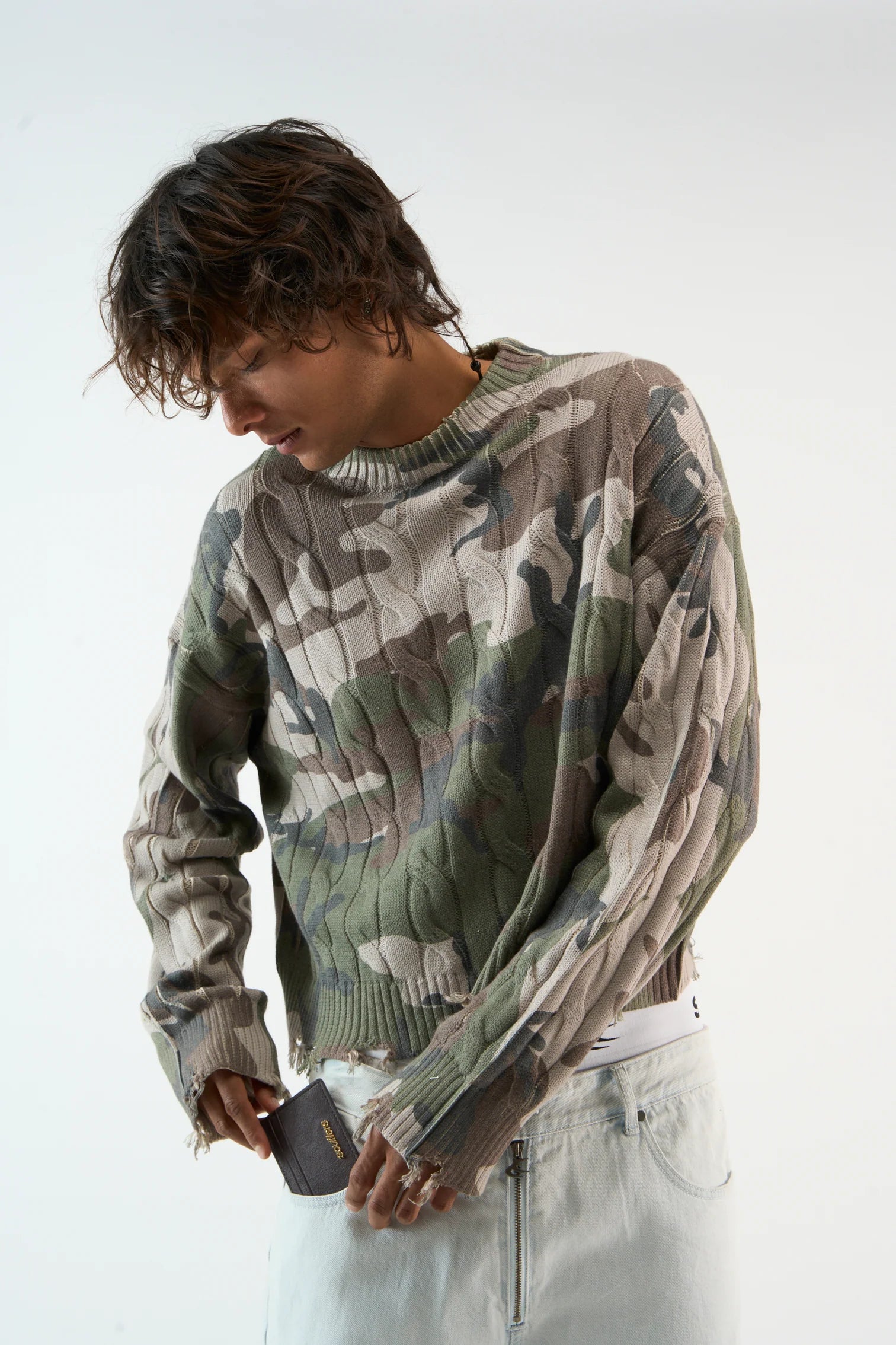 Sweater Scuffers Trench Camo Knit