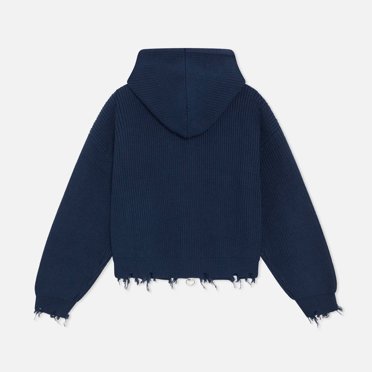 Sweater Scuffers Buzz Navy Knit Zipper