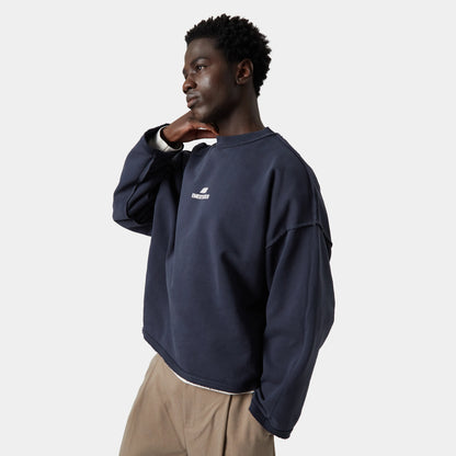 Poleron Eme Studios Crewneck Stealth Navy Reverse - XL