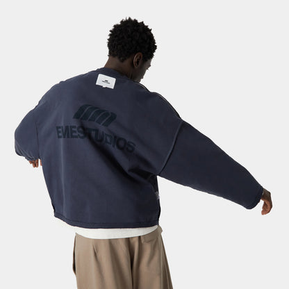 Poleron Eme Studios Crewneck Stealth Navy Reverse - XL