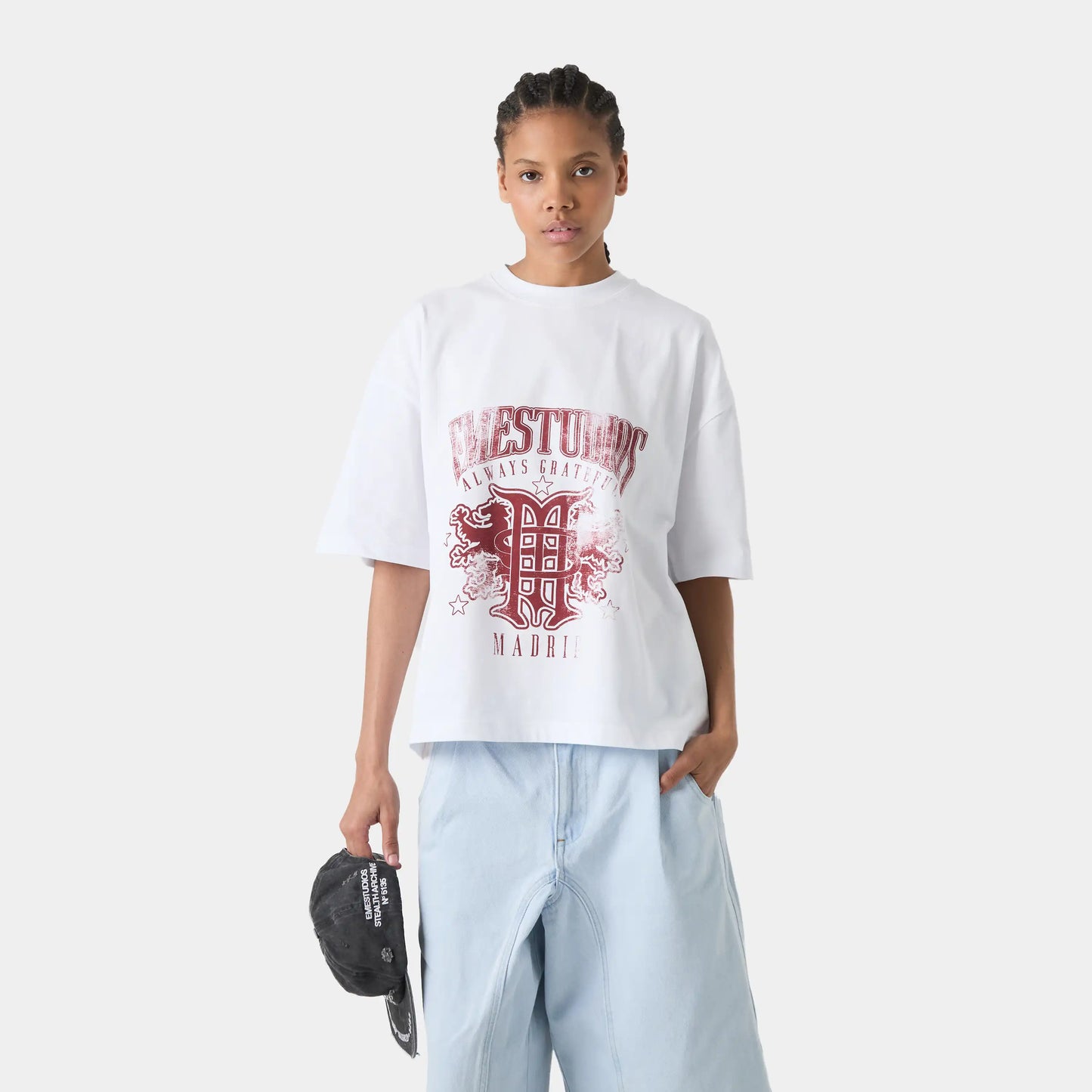 Polera Eme Studios Crest Pearl Oversize