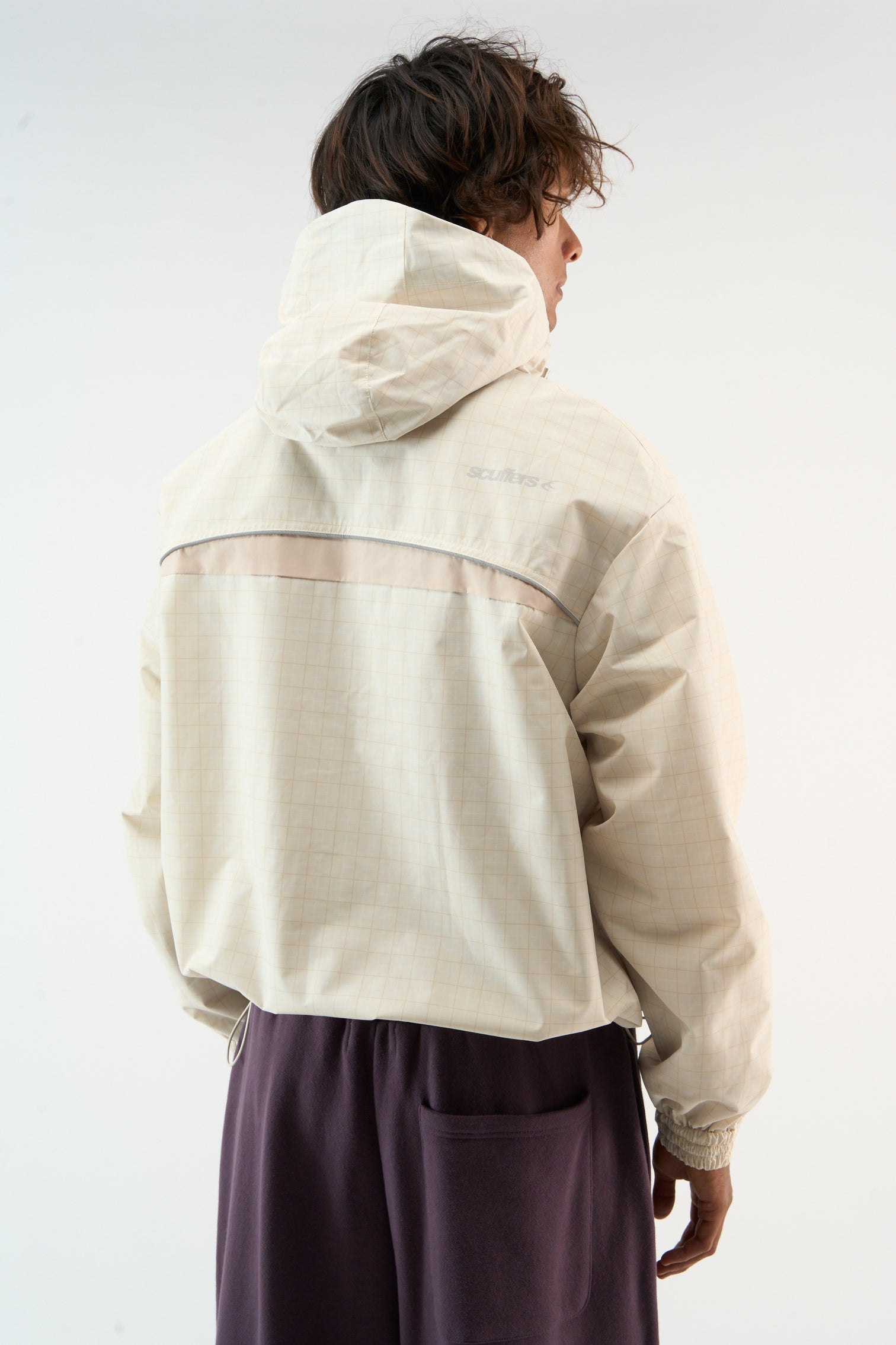 Chaqueta Scuffers Checkered Ecru Essential