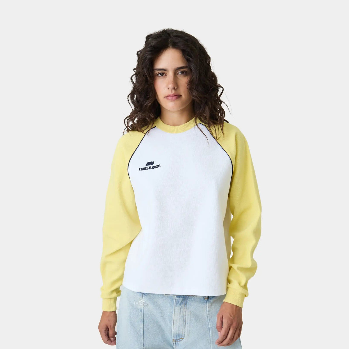 Polera Eme Studios Hanbal Lemon Waffle L/S