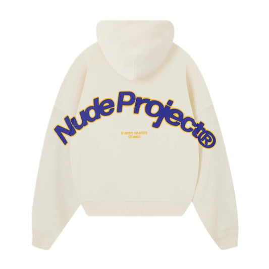 Poleron Nude Beast Zip-Up Cream