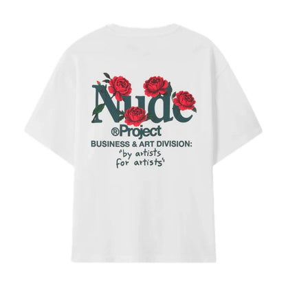 Polera Nude Play With Logo White
