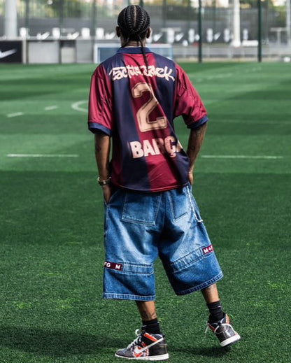 Camiseta Travis Scott x Nike x FC Barcelona 2000/01 Home Skeleton Jersey