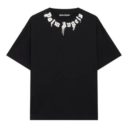 Polera Palm Angels Neck Logo Tee Black