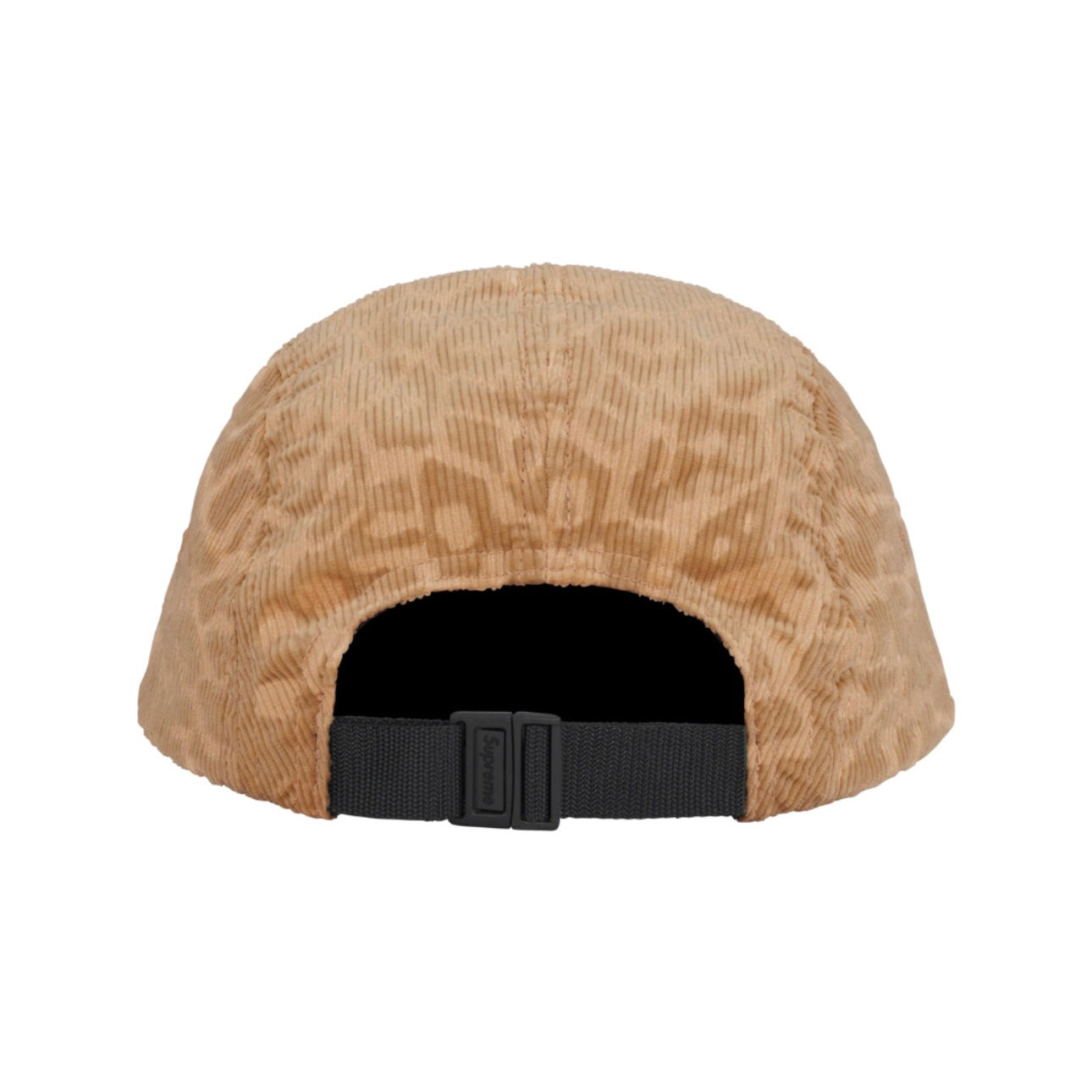 Gorro Supreme Corduroy Leopard Camp Cap Beige