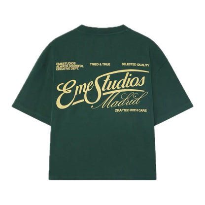 Polera Eme Studios Tried & True Forest Oversized Tee