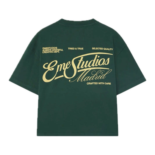 Polera Eme Studios Tried & True Forest Oversized Tee