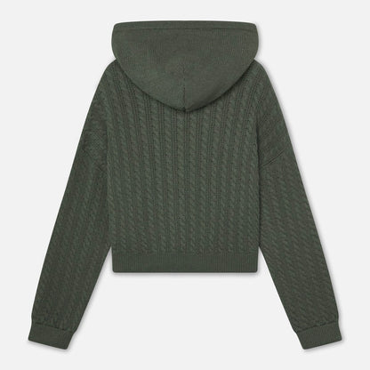 Sweater Scuffers Flag Green Knit Zipper
