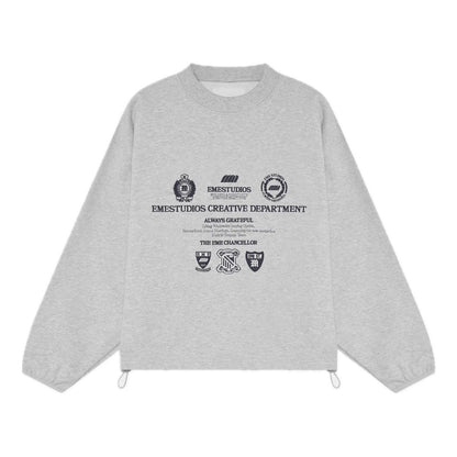 Poleron Eme Studios Chancellor Heather Grey Crewneck