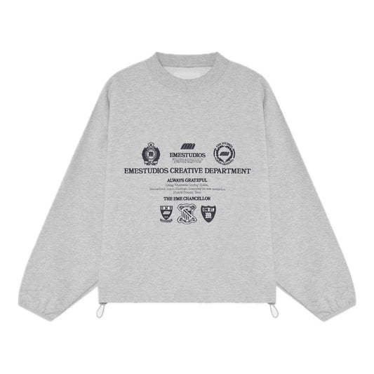 Poleron Eme Studios Chancellor Heather Grey Crewneck