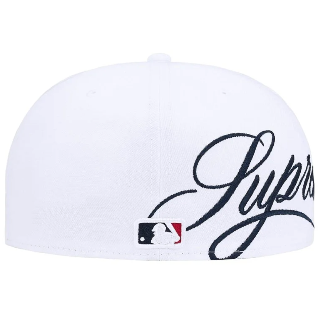 Gorro Supreme x New Era New York Yankees White