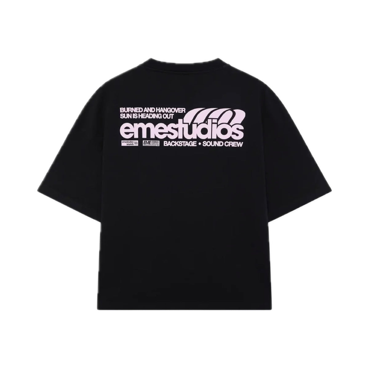 Polera Eme Studios Guiete Black Oversized